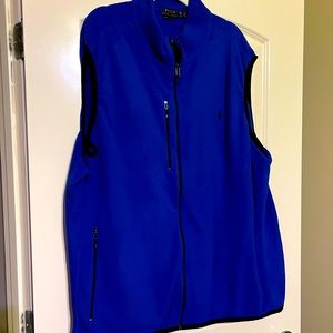 Like New Ralph Lauren Sweater Vest Size 4XLT - Navy Blue with Black Polo Man